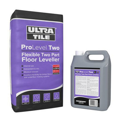 UltraTile ProLevel Flexible Two Part Floor Leveller Compound 20kg + 4L