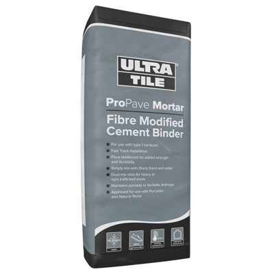 UltraTile ProPave Mortar Outdoor Tiling Fibre Modified Cement Binder 20kg