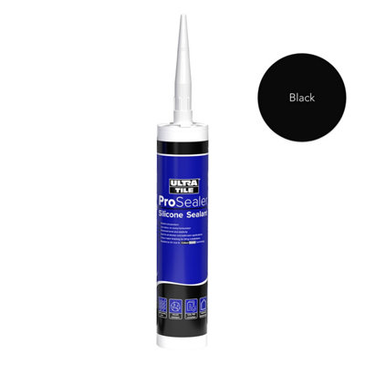 UltraTile ProSealer Anti-Mould Bathroom Silicone Black 310ml