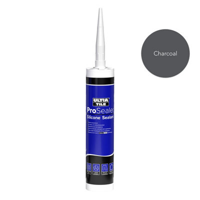 UltraTile ProSealer Anti-Mould Bathroom Silicone Charcoal Grey 310ml