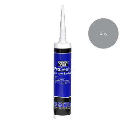 UltraTile ProSealer Anti-Mould Bathroom Silicone Grey 310ml