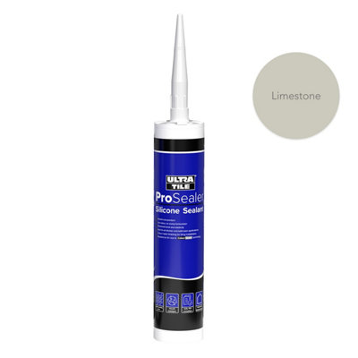 UltraTile ProSealer Anti-Mould Bathroom Silicone Limestone 310ml