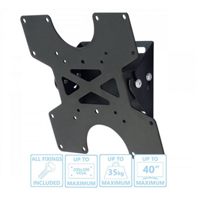 UM113 VESA Black Tilting Wall Bracket for 15" - 40" TV