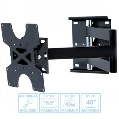 UM2703L Ultimate Mounts Swing Arm Wall Bracket for 16"-37" TVs
