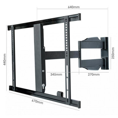 UM301L Ultimate Mounts Pull Out Wall Bracket for 37" to 55" TVs - 3