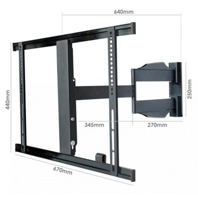 UM301L Ultimate Mounts Pull Out Wall Bracket for 37" to 55" TVs
