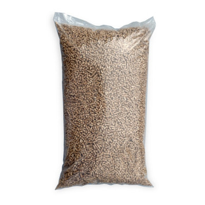 Unbranded Wood Pellets 15kg Bag Biomass Stove Heating Fuel and Ooni Pizza  Oven 30L | DIY at Bu0026Q