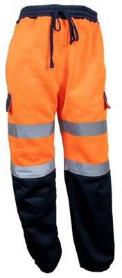 Unbreakable Gibson high-visibility orange/navy Rail Traffic jogger U301