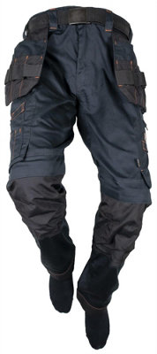 Unbreakable Reflex Pro stretch polycotton holster black work trouser U224