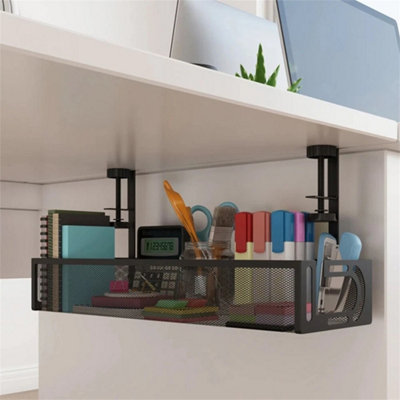 Under Desk Cable Tray Management No Drill Tidy Wire Cord Organizer ...