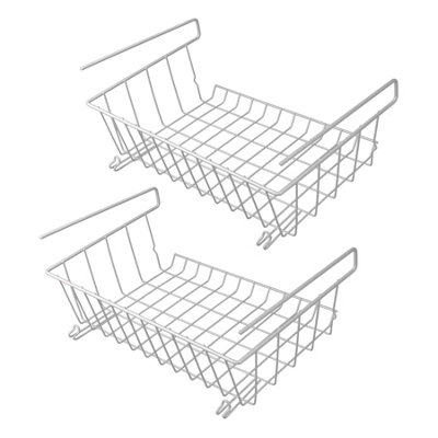 Under Shelf Storage Baskets Set of 2 M&W DIY at B&Q