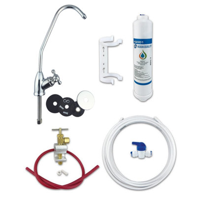 Under Sink Drinking Water Tap Filter Kit System Including Tap and Accessories with Bobble Tap