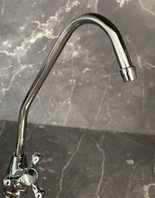 Under Sink Drinking Water Tap Filter Tap Kit System + Fixings + Chrome Tap