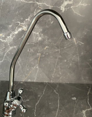 Under Sink Drinking Water Tap Filter Tap Kit System + Fixings + Chrome Tap - 9