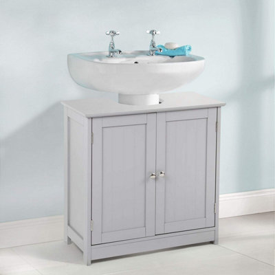 Under-Sink Storage Organizer Cabinet, Elegant Design for Bathroom Essentials, Easy to Clean