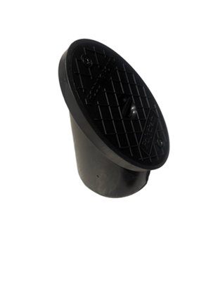 Underground Drainage 45 Degree Oval Rodding Eye Plastic 110mm Black ...