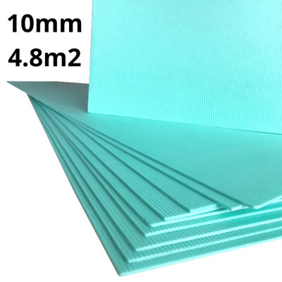 Underlay XPS 10mm - Thermal Insulation - Laminate & Wood Flooring - 4.8m2 (51.6 sqft) - Super High Quality - Easy to Install