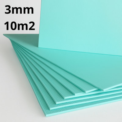 Underlay XPS 3mm - Thermal Insulation - Laminate & Wood Flooring - 10m2 (107.63ft2) - High Quality - Easy to Install