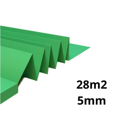 Underlay XPS Quick 5mm - 28m2 (301.40 sqft) - 20% denser - UK Brand - Fast-Fit Folded Tile Format Price Comparisons | Compare The Build