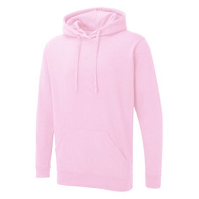 UNEEK Hoodie Hooded Sweatshirt Casual Unisex Fleece Top Plain Pullover Hoodie, Pink, 3XL
