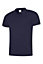 Uneek - Men's Super Cool Workwear Poloshirt - 100% Polyester Pique Breathable Fabric with Wickin - Navy - Size XS