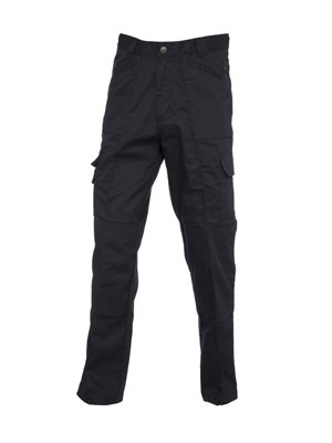 Uneek - Unisex Action Trouser Long - Fabric: 245 GSM/7 oz - Black - Size 48