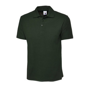 Uneek - Unisex Active Poloshirt - 50% Polyester 50% Cotton - Bottle Green - Size 2XL