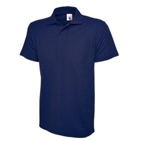 Uneek - Unisex Active Poloshirt - 50% Polyester 50% Cotton - French Navy - Size L