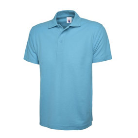 Uneek - Unisex Active Poloshirt - 50% Polyester 50% Cotton - Sky - Size M
