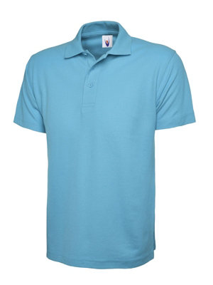 Uneek - Unisex Active Poloshirt - 50% Polyester 50% Cotton - Sky - Size XS
