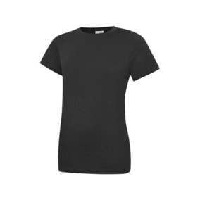 Uneek - Unisex Classic Crew Neck T-Shirt - Reactive Dyed - Black - Size S