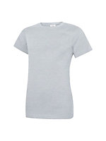 Uneek - Unisex Classic Crew Neck T-Shirt - Reactive Dyed - Heather Grey - Size L