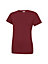 Uneek - Unisex Classic Crew Neck T-Shirt - Reactive Dyed - Maroon - Size XS