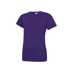 Uneek - Unisex Classic Crew Neck T-Shirt - Reactive Dyed - Purple - Size 2XL