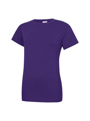 Uneek - Unisex Classic Crew Neck T-Shirt - Reactive Dyed - Purple - Size M
