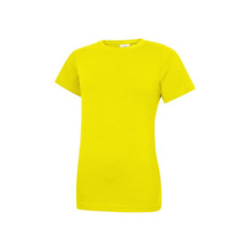 Uneek - Unisex Classic Crew Neck T-Shirt - Reactive Dyed - Yellow - Size 2XL