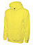 Uneek - Unisex Classic Hooded Sweatshirt/Jumper  - 50% Polyester 50% Cotton - Yellow - Size 2XL