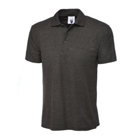 Uneek - Unisex Classic Poloshirt - 50% Polyester 50% Cotton - Charcoal - Size S
