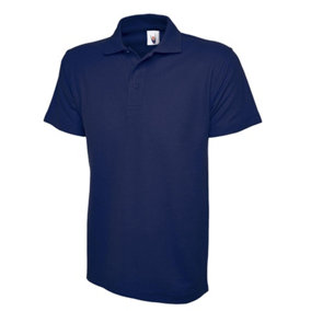 Uneek - Unisex Classic Poloshirt - 50% Polyester 50% Cotton - French Navy - Size 2XL