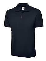 Uneek - Unisex Classic Poloshirt - 50% Polyester 50% Cotton - Navy - Size XS