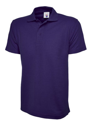 Uneek - Unisex Classic Poloshirt - 50% Polyester 50% Cotton - Purple - Size L