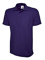 Uneek - Unisex Classic Poloshirt - 50% Polyester 50% Cotton - Purple - Size XS