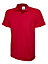 Uneek - Unisex Classic Poloshirt - 50% Polyester 50% Cotton - Red - Size XS