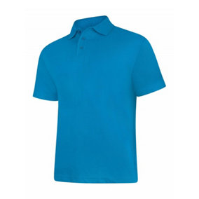 Uneek - Unisex Classic Poloshirt - 50% Polyester 50% Cotton - Sapphire Blue - Size 2XL
