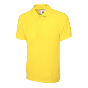 Uneek - Unisex Classic Poloshirt - 50% Polyester 50% Cotton - Yellow - Size 2XL
