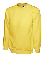 Uneek - Unisex Classic Sweatshirt/Jumper - 50% Polyester 50% Cotton - Yellow - Size 3XL