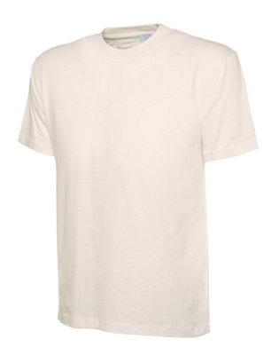 Uneek - Unisex Classic T-shirt - Reactive Dyed - Beige - Size 4XL