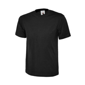 Uneek - Unisex Classic T-shirt - Reactive Dyed - Black - Size M