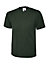 Uneek - Unisex Classic T-shirt - Reactive Dyed - Bottle Green - Size XS