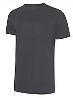 Uneek - Unisex Classic T-shirt - Reactive Dyed - Charcoal - Size 2XL